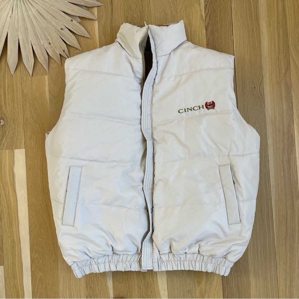 Cinch White Puffer Vest